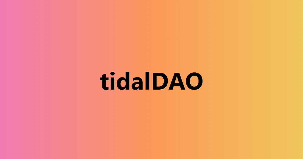 tidalDAO logo
